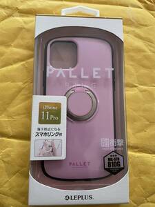 iPhone11Pro 耐衝撃リング付ハイブリッドケースPALLET RING ピンク LP-IS19PLRPK