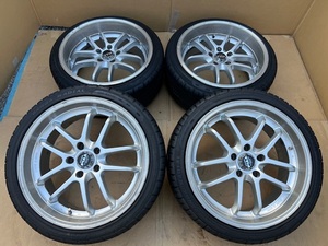 ホイール付タイヤ４本セット ディープリム PIAA RACING 18×9.0JJ+45 18×8.0JJ+45 PCD114.3 225/40/18 PIAA RACING 