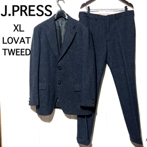 J.PRESS LOVAT TWEED スーツ ジェイプレス オリジナル ツイード LAVEROCK 革ボタン ジャケット＆パンツ