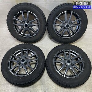 軽 ライフ ゼスト モコ 等 5本ツインスポークホイール 4-13+45 4H100 グッドイヤー アイスナビ6 155/65R13 13 スタッドレス 4本セット 009