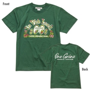 XLサイズ 送料込み MOONEYES Da Plate Lunch x MOON Tシャツ グリーン 緑 green ムーンアイズ ハワイ hawaii Da Plate LUNCH 808