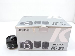 リコーイメージング PENTAX ペンタックス デジタル一眼レフカメラ K-S1 ホワイト + smc PENTAX-DA 50mmF1.8 まとめ ジャンク品[B097I361]