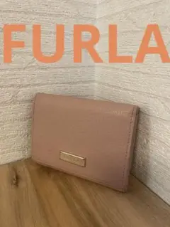 【お買い得】FURLA 3つ折り財布　ピンク　レザー　フルラ　パスケース