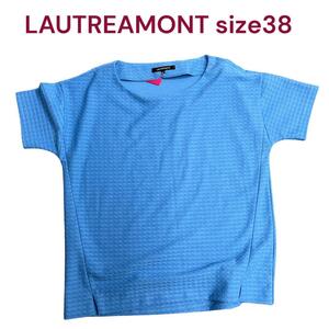 美品　ロートレアモン　爽やかな水色カットソー、Tシャツ　38　M4G713　LAUTREAMONT　M　9号