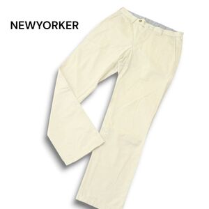 NEWYORKER ニューヨーカー 通年 ツイル★ ストレート チノ パンツ Sz.76 メンズ　A5B00488_1#R