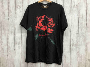 YOHJI YAMAMOTO GroundY ／ヨウジヤマモトグランドY／ブラック ROSE ／半袖Tシャツ