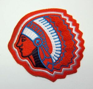 Big patch◎ビンテージワッペン◆ ≪American Native Indian Chief≫◆Deadstock★ 未使用