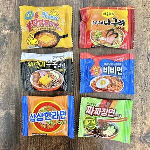 韓国　インスタントラーメン　新品未使用品　6種セット　袋麺　B64