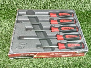 未使用 Snap-on スナップオン ダイアモンドブレード ドライバー セット プラス 5pcs SGDDP50BR 【1】