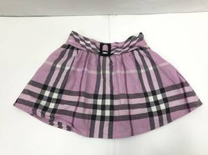 Burberry キッズ スカート チェック 100A ピンク系 子供服 バーバリー 23122102