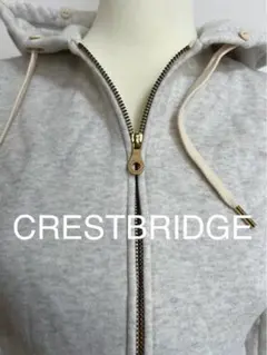 CRESTBRIDGE グレー フード付きパーカージャンバー Mサイズ