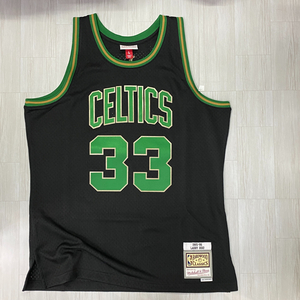 正規品 【L】 Mitchell＆Ness ミッチェル＆ネス NBA HWC ボストン セルティックス Boston Caltics ラリーバード BIRD ＃33 バスケシャツ 黒