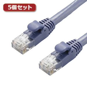 5個セットエレコム LANケーブル/CAT6A/スタンダード/50m/ブルー LD-GPA/BU50X5 /l