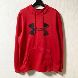 UNDER ARMOUR アンダーアーマー スウェットパーカー Lサイズ 赤 美品