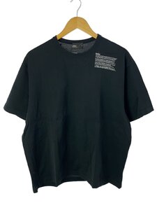 kolor◆Tシャツ/1/コットン/BLK/無地/22SCM-T07208