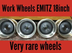 ■希少■当時物WORK EMITZ イミッツ■18インチ■ 12.5J ■ スカイラインV36 フェアレディZなどに■レア■114.3 5穴 4穴■