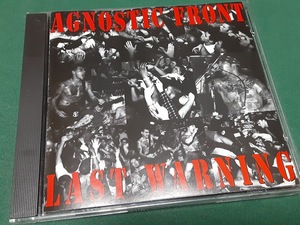 AGNOSTIC FRONT　アグノスティック・フロント◆『LAST WARNING』輸入盤CDユーズド品