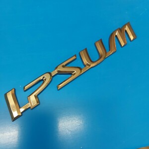 TOYOTA IPSUM GOLD EMBLEM トヨタ イプサム ゴールドエンブレム VIP ビップ 