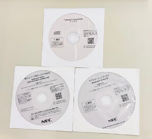 2YXS835★現状品★NECアプリケーションディスク Windows 10 Pro＆再セットアップ用ディスク1(64bit) Windows 10 Pro＆ CyberLink DVD 3枚組