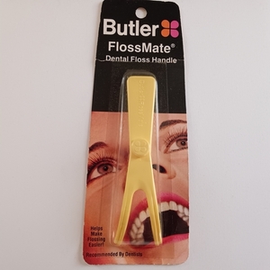 バトラー 旧製品 フロスメイトハンドル フロスメイト 1989～1990年 Dental Floss Handle イエロー デンタルフロスハンドル イエロー Butler