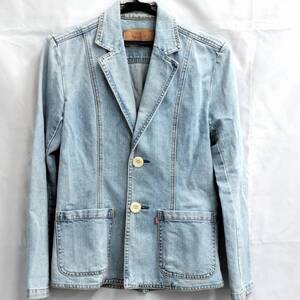 リーバイス(Levi Strauss＆Co) コットン100％ デニム メンズ テーラードジャケット 78551 Sサイズ ブルー 【中古】 MK-182