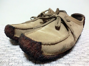 ♪ポルトガル製 Made in PORTUGAL Clarks Wallabees クラークス ワラビー 中古品 UK4(23.0cm相当) D ソール減り少♪