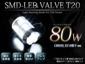 メール便送料無料！L275S 285S系ミラ T20 CREE製 XT-E搭載 80w LED バックランプ