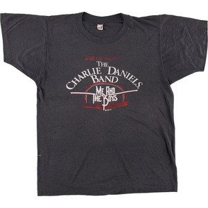 古着 80年代 スクリーンスターズ SCREEN STARS THE CHARLIE DANIELS BAND バンドTシャツ バンT USA製 メンズL相当 ヴィンテージ /eaa485222