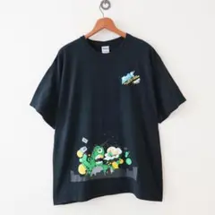 【即発】美品　半袖Tシャツ　XL　プリント　ブラック　2259