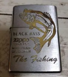 Zippo Black Bass ライター 1988年製 防風オイルライター