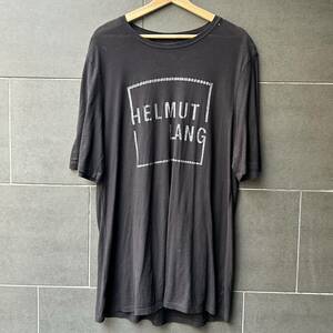 ヘルムートラング HELMUT LANG Tシャツ/ロゴ入り ブラック XL