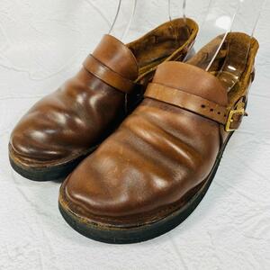 【希少】AURORA SHOES オーロラシューズ ミドルイングリッシュ 米国製 コンフォート 茶 ブラウン 7.5 25.5cm コンフォート 健康靴 快適 楽