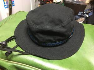 2312USAアメリカ製カブーKavuコットンツイル ストラップ バケットHATハット帽子フェスOUTDOORアウトドアBLACKブラック黒A＆FサファリSAFARI