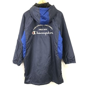 チャンピオン/Champion★中綿入り/ベンチコート【160cm/キッズ/レディース/紺×青/navy blue×blue】サッカー/野球/Coats/Jumpers◇cBH281