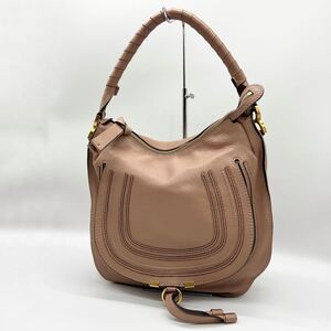 Chloe クロエ マーシー ワンショルダーバッグ レザー ピンクベージュ