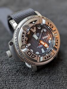 コレクション CITIZEN シチズン プロマスター プロフェッショナル ダイバーズ 1000M 8203-T001408 自動巻き ベルト変換アダプター付き