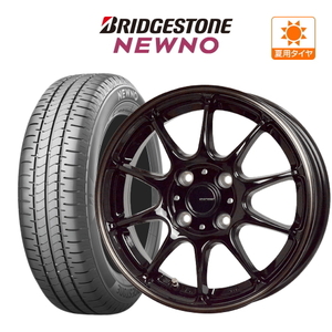 サマータイヤ ホイール 4本 ホットスタッフ G.speed P-07 BRIDGESTONE ニューノ 155/65R13