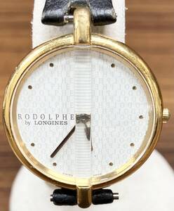 LONGINES ロンジン RODOLPHE クォーツ アナログ ラウンド 白文字盤 腕時計