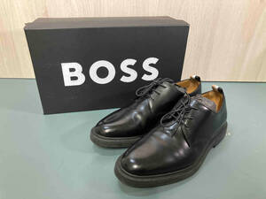 HUGO BOSS/ヒューゴボス/Larry/プレーントゥー/ショートブーツ/ドレスシューズ/ブラック/39/24cm