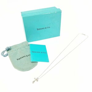 【1円スタート】【箱付き】TIFFANY & Co. ティファニー シルバー スモール クロス 2.4g 925刻印 ネックレス 307911