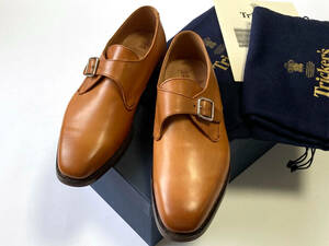 Tricker’s MAYFAIR SINGLE BUCKLE MONK SHOE シングルモンクストラップ UK10.5 29.5cm 1001 BURNISHED カーフレザー 英国製 レザーソール