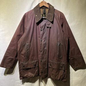 90s Barbour BEAUFORT ブラウン C42 英国製 3ワラント オイルドジャケット ビンテージ ビューフォート バブアー