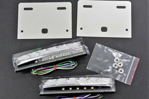 トラック 軽トラ デコトラ ＬＥＤ サイドマーカーランプ 白 12Ｖ・24Ｖ 流れるウインカー ダウンライト機能 左右 アベスト 匿名配送 送料0