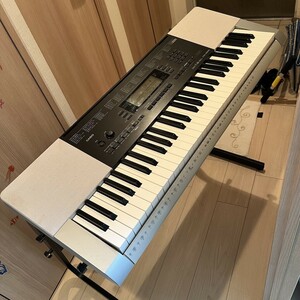 CASIO CTK-4200 電子キーボード 61鍵 電子ピアノ 鍵盤楽器 キーボード 動作確認済 カシオ 椅子 台座 スタンド 大田区引き取り　Y0524-43