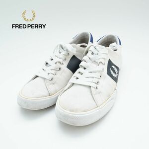 FRED PERRY フレッドペリー 7 26.0 ローカットスニーカー ブランドロゴ キャンバス地 白 ホワイト/RC165