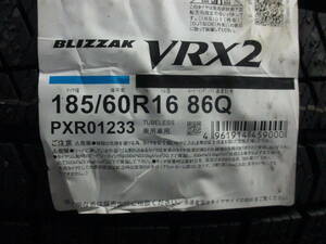 【4本限り処分特価】BS ブリザック VRX2 185/60R16 23年製造 新品4本セット