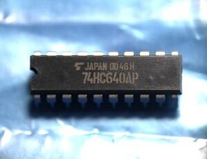 東芝のC MOS IC「TC74HC640AP」10個　未使用品①