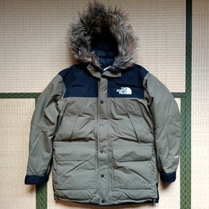 【国内正規品】美品 THE NORTH FACE ノースフェイス マウンテンダウンコート ND91835 ビーチグリーン Mサイズ ゴールドウィン ゴアテックス