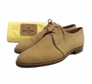 JOHN LOBB ジョンロブ ヌバック プレーントゥ ドレスシューズ レザーシューズ 革靴 ベージュ ORION 7