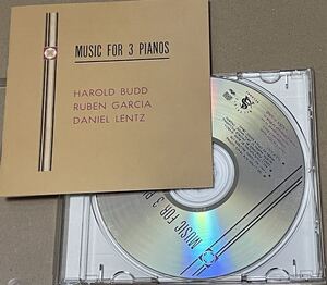 送料込 Harold Budd / Ruben Garcia / Daniel Lentz - Music For 3 Pianos 国内盤CD / POCP1313